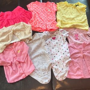 6mos babygirl 7 piece bundle